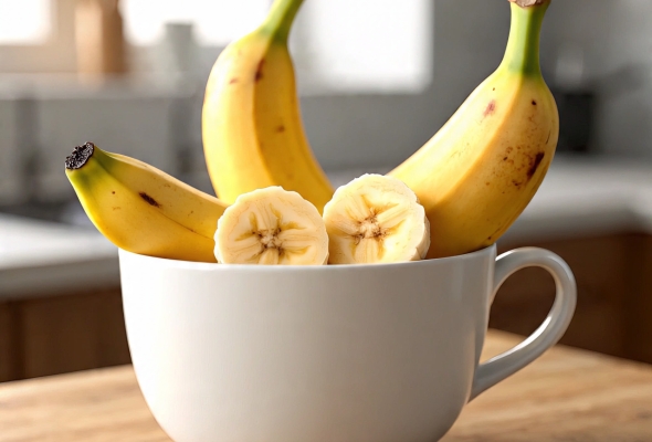 كوب موز مع الاسبريد