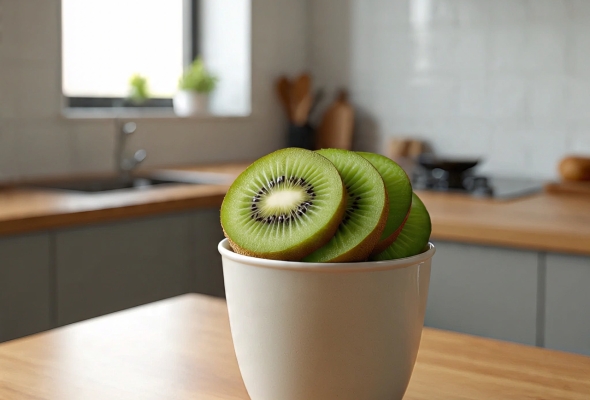 كوب كيوي مع الاسبريد